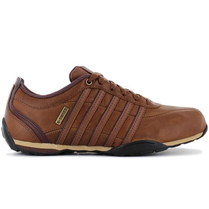 K-SWISS K-Swiss Arvee 1.5 Leather - Hommes Sneakers Baskets Chaussures Cuir Brun 02453-214-M