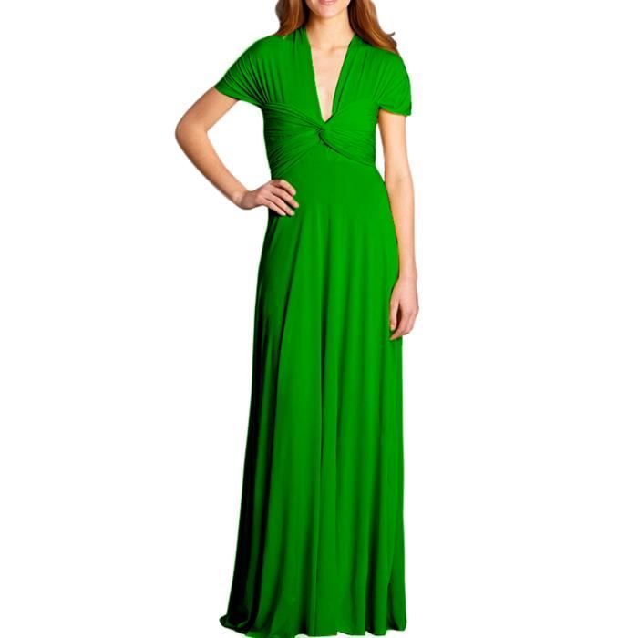 robe femme vert emeraude