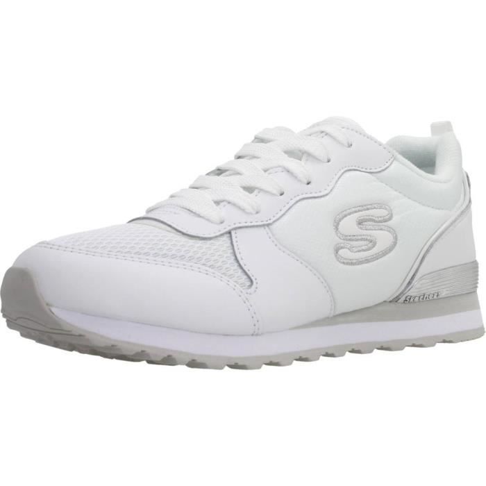 Skechers Basket Femme - SKECHERS - 70506 - Blanc - Textile - Lacets