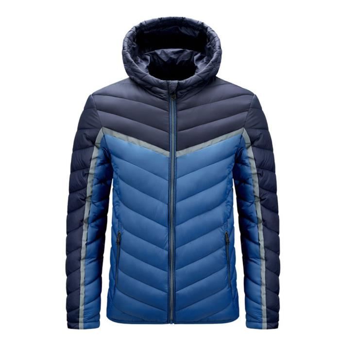 Homme Color Matching L g re Doudoune Compressible en Duvet