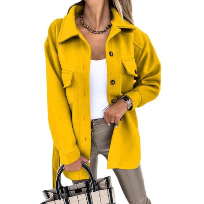 Manteau de couleur femme sale