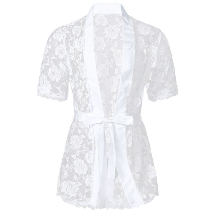 Peignoir transparent pour homme top