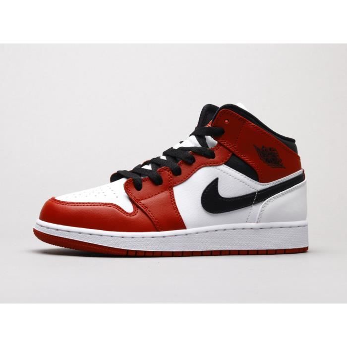 Air jordan 1 mid femme rouge et blanc online