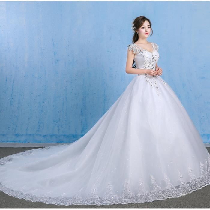 Robe de mariée avec du bleu outlet