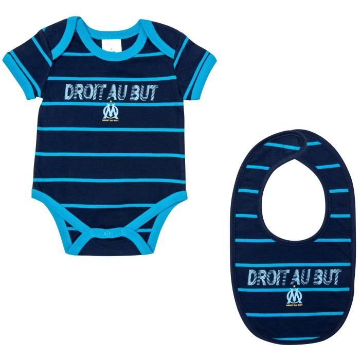 Maillot Om Enfant Body Bavoir Bébé Olympique De Marseille