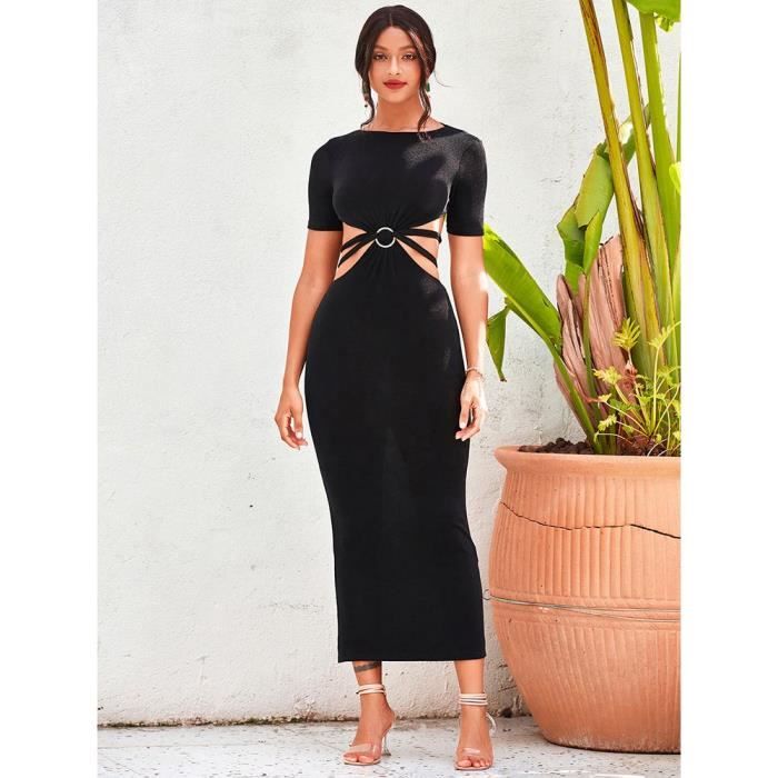 CUPSHE Combinaison pour femme avec col rond sans manches