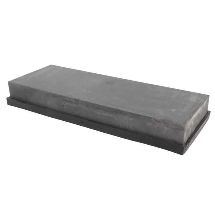Pierre à Aiguiser Naturelle 5000 Grains - Waterstone Haut De Gamme 100x40x15mm Pour Couteaux - Noir