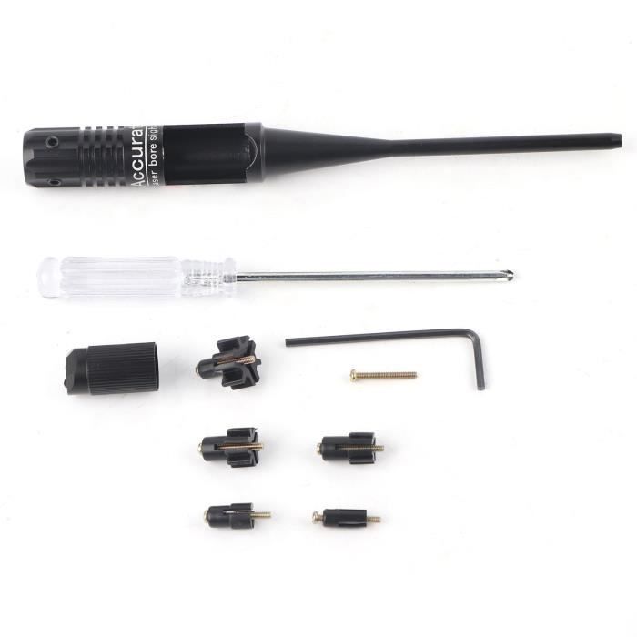 EZshoot Kit de visée d'alésage pour fusils de calibre .17 à 12 GA Rouge Laser Sight Boresighter EZshoot Kit de visée d'alésage pour fusils de calibre .17 à 12 GA Rouge Laser Sight Boresighter