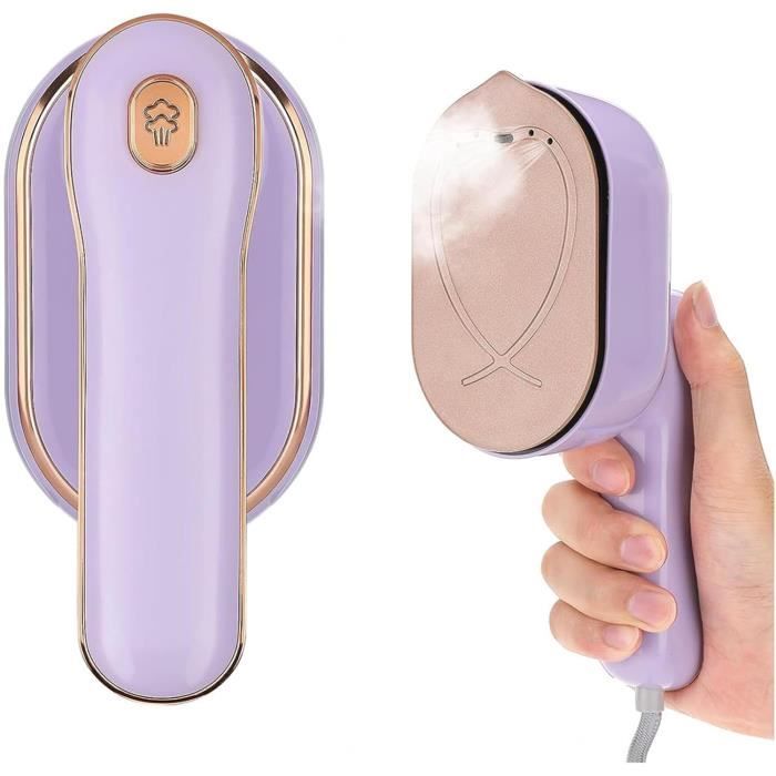 GoIron - Fer à repasser portable mini à vapeur pour la maison, les voyages, l'artisanat, la couture et la courtepointe. Fer à vapeur compact à double tension 120V/220V avec semelle anti-adhérente GoIron - Fer à repasser portable mini à vapeur pour la maison, les voyages, l'artisanat, la couture et la courtepointe. Fer à vapeur compact à double tension 120V/220V avec semelle anti-adhérente