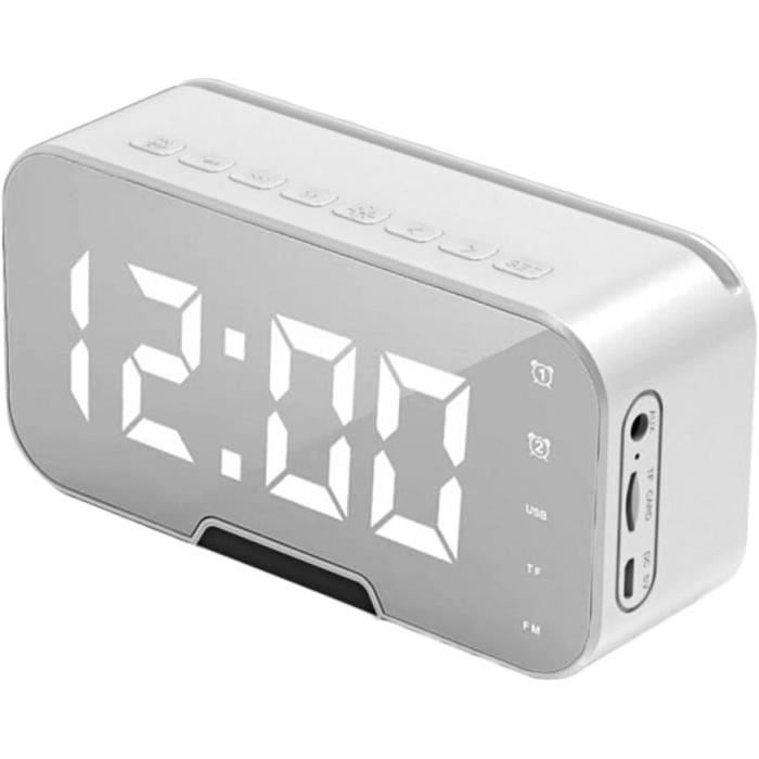 Radio, haut-parleur de radio FM indépendant en bois LCD multifonction