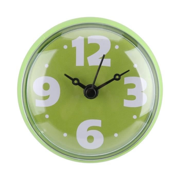 Horloge De Salle De Bain Avec Ventouses Pendule Murale Pour