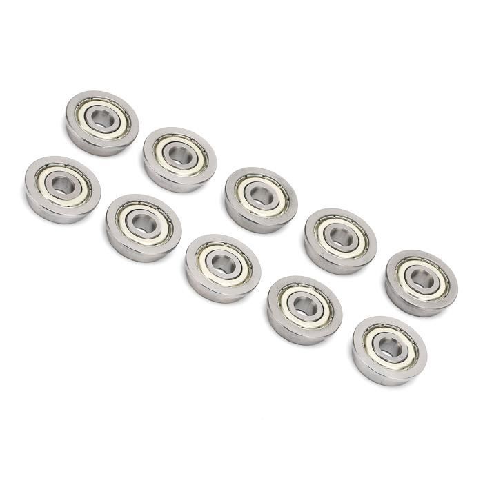 Roulement à Billes 6000Z 10x26x8 Mm Acier Chromé - Lot De 10 - Marque Uxcell