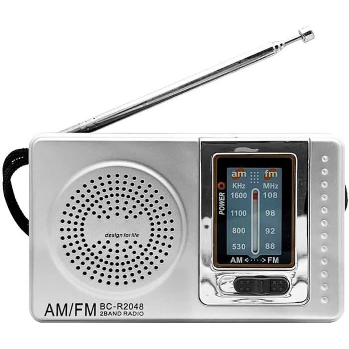 Mini Poste Radio Portable Bc-R2048 Transistor Haut-Parleur Tuner Analogique  Fm-Am Bouton De Réglage Prise Jack 3.5Mm[H191] - Cdiscount TV Son Photo