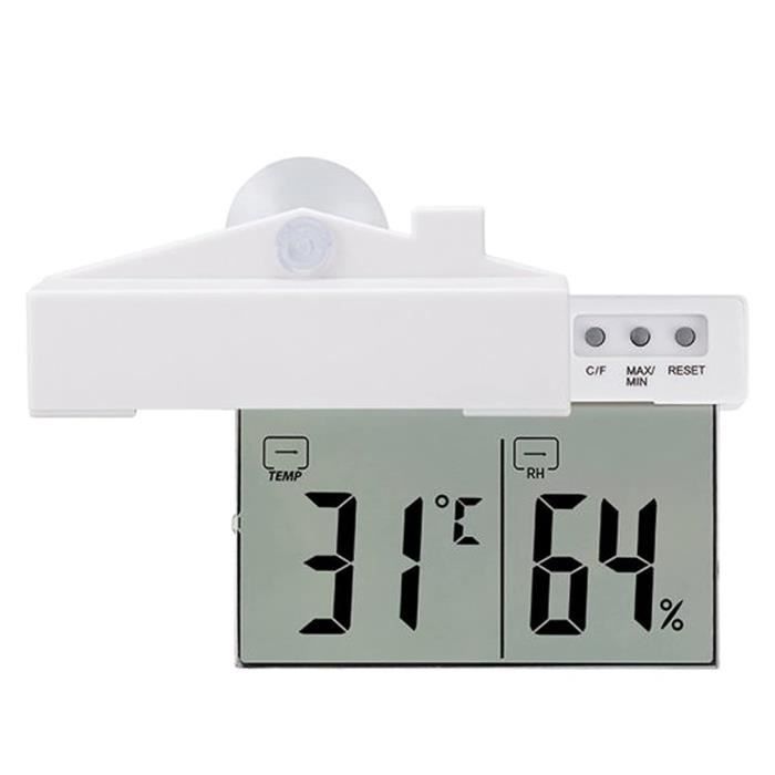 Thermomètre de fenêtre grand format pour fenêtres en PVC - T-TZDOPB Thermomètre de fenêtre grand format pour fenêtres en PVC - T-TZDOPB