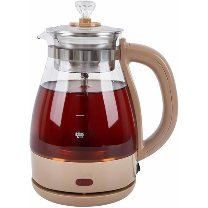 Bouilloire électrique 2.5L + Théière 1L En Verre - Avec Filtre à Thé, Voyant Lumineux Et Sécurité Arrêt Automatique