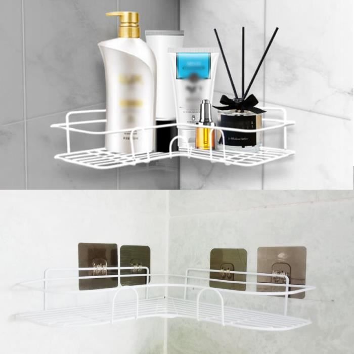 Étagère De Douche Suspendue En Acier Inoxydable – Support Sans Perçage Pour Gel Douche & Shampoing – Accroche Au Mitigeur