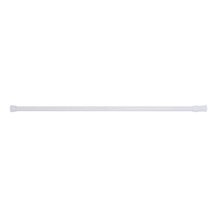 Tringle à Rideaux Extensible 55-85 Cm - Blanc - Sans Perçage, Collage Ou Vissage - Pour Fenêtres Cuisine, Salle De Bain - 14