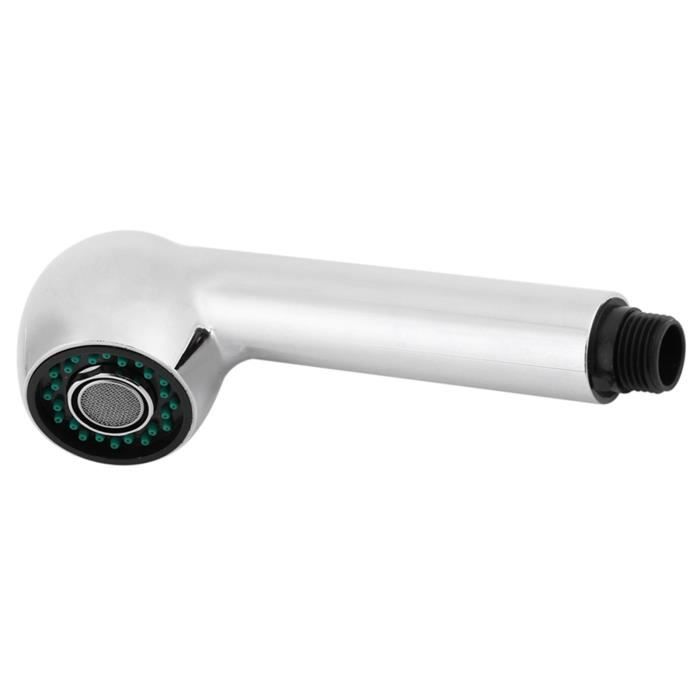 Tête De Douche Extensible & Robinet Mélangeur – Pommeau Cascadée Argent/Noir – Compatible G1/2 – Cuisine & Salle De Bain