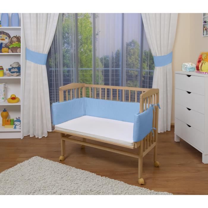 WALDIN Lit Cododo pour Bébé avec Matelas, Réglable en Hauteur, Bois Hêtre Massif Laqué, Grande Surface de Couchage 90 x 55 cm, Textile Blanc WALDIN Lit Cododo pour Bébé avec Matelas, Réglable en Hauteur, Bois Hêtre Massif Laqué, Grande Surface de Couchage 90 x 55 cm, Textile Blanc