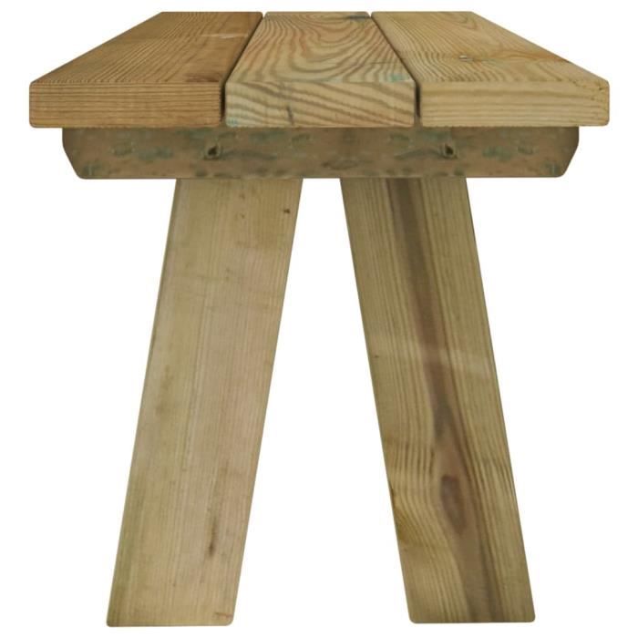 fhe - sièges de jardin - banc de jardin 110 cm bois de pin massif imprégné - dx0697