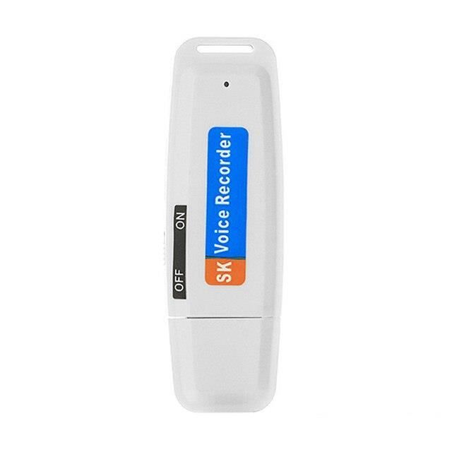 DICTAPHONE,Whiteenregistreur vocal Portable, disque U Rechargeable