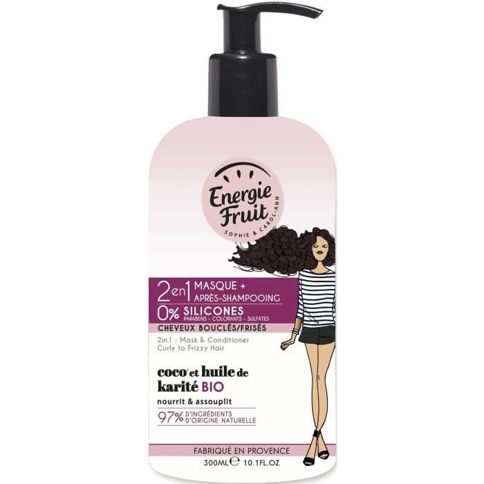 Energie Fruit 2 En 1 Masque Et Apres Shampooing Coco Et Beurre De Karite Bio 300ml Cdiscount Au Quotidien