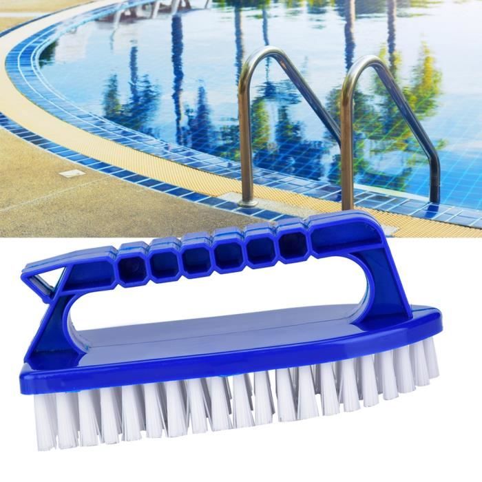 Brosse De Coin Pour Piscine Réglable - Poils Biseautés Pour Nettoyer Marches, Escaliers, Spas Et Angles - 4