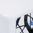 Commode coiffeuse rangement Alisha noir blanc Bois - INTERLINK - Contemporain - 3 tiroirs - 94x43,2x76,8 cm-1