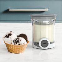 Coupes à Glace Compatibles Machine NC700 - Lot De 2 Pots 500ml Avec Couvercles Et Cuillères - Plastique Résistant Lave-vaisselle