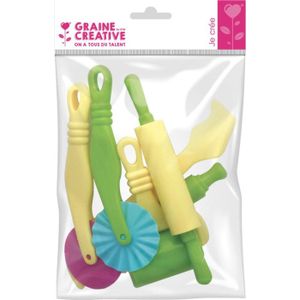 Kit Outils Pâte à Modeler FENGCHUANG - 6 Pièces, Moules Et Coupeurs, Pour Enfants, Plastique Sûr