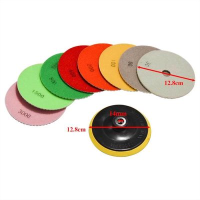 4 Tampons Ponçage Diamant 60# 100# 200# 400# – Éponges Polissage Main Pour Marbre, Granit, Carrelage, Verre Et Pierre