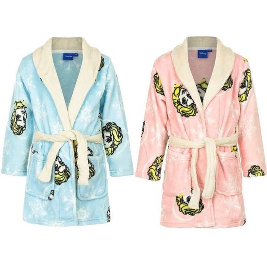 Peignoir La reine des Neiges 6 ans robe de chambre enfant bleu Cdiscount Pret a Porter