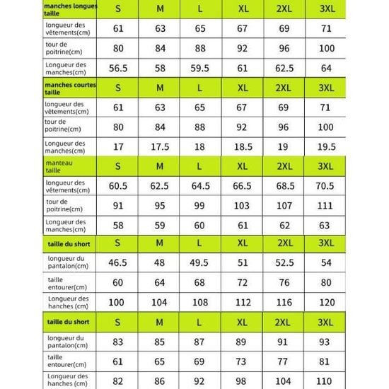 Mesures Taille Des Costumes Tableau Taille Costume Homme Tableau