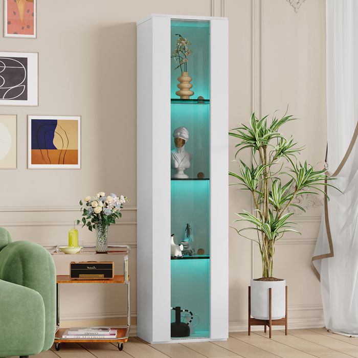 Vitrine Acrylique pour Figurines, Boîte d'Exposition Empilable à 4 Niveaux, Rangement Anti-Poussière avec Étages Amovibles, Pour Jouets, Modèles et Objets de Collection