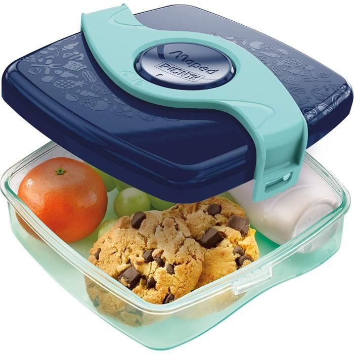 Maped Picnik - Gourde Enfant Inox 350ml Jungle Fever - Ouverture Facile - Étanche et Durable - Pipette et Paille Amovibles - Poignée Intégrée - Nettoyage Facile au Lave-Vaisselle