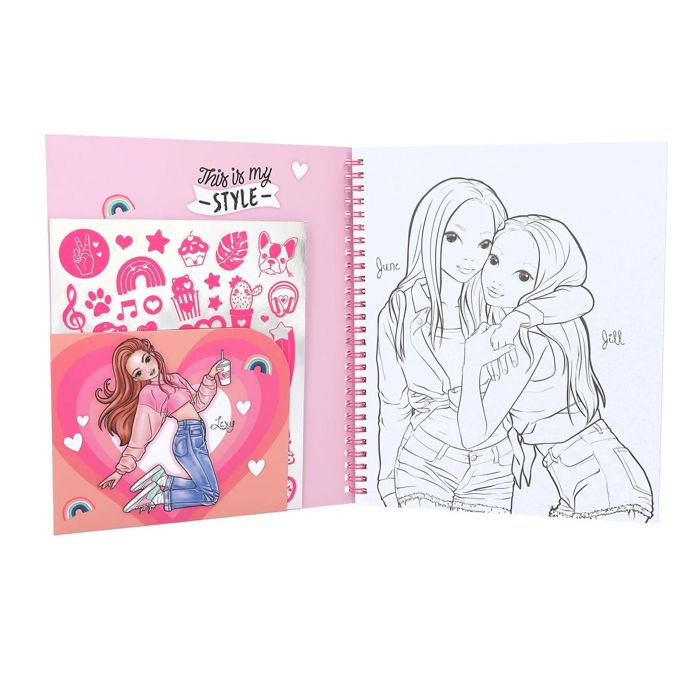 Fille Depesche 13345 Create Your TOPModel - Livre De Coloriage Design Studio, Avec 30 Pages Pour Créer Des Motifs De Modèles, Y Compris Des Autocollants, Des Pochoirs Et Bien Plus Encore Top Model Fille Depesche 13345 Create Your TOPModel - Livre De Coloriage Design Studio, Avec 30 Pages Pour Créer Des Motifs De Modèles, Y Compris Des Autocollants, Des Pochoirs Et Bien Plus Encore Top Model