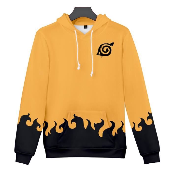 Animation Naruto, pull 3D, pull à capuche imprimé numérique Capuche One ...