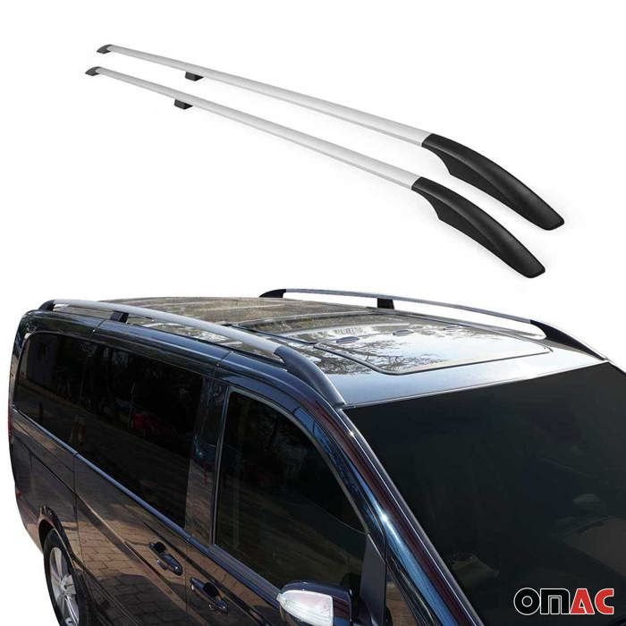 Barres de toit longitudinales pour Peugeot 3008 2009-2016 Aluminium Noir
