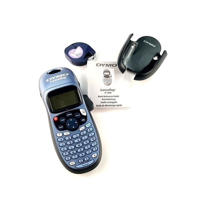 DYMO LetraTag LT-100H+ Kit De Base - Étiqueteuse Portative Avec Rubans Papier Et Plastique