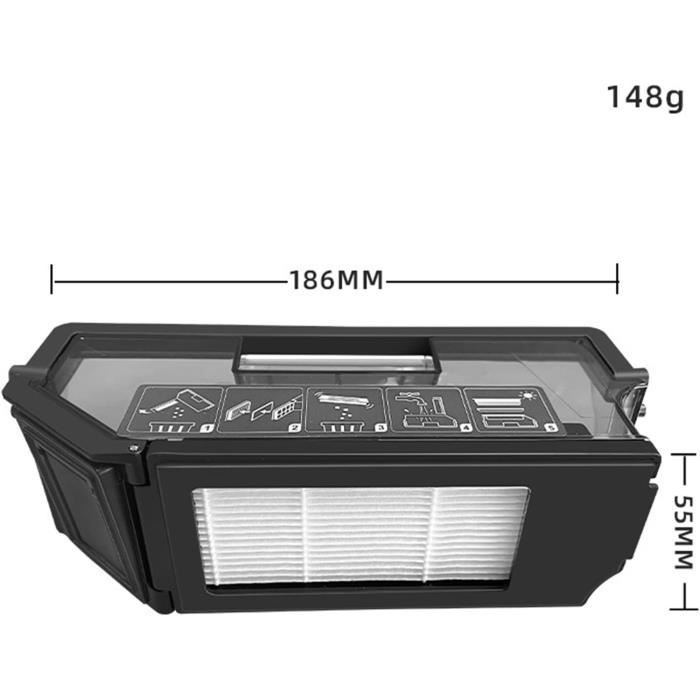 Boîte à Poussière Magnétique Prox PX8493S – 112g, 40x107mm, Argent – Neuve