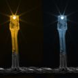 VOLTRONIC® Guirlande lumineuse 10m, chaud froid, 100 LED, câble transparent  - À piles-2