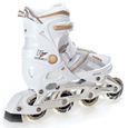 Roller Pulse taille ajustable - RAVEN - Roller - Mixte - Blanc/or-2