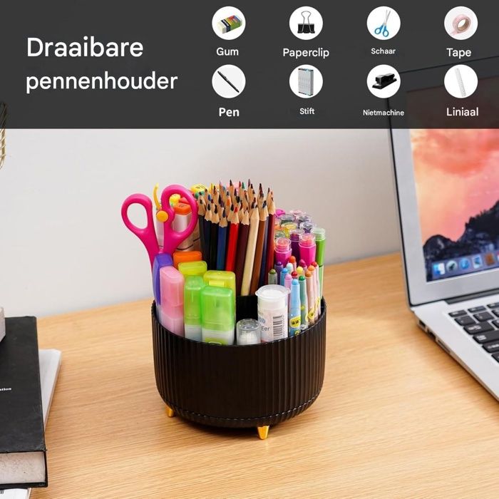 Rack de rangement de bureau-360Porte-stylo rotatif-Accessoires de ...