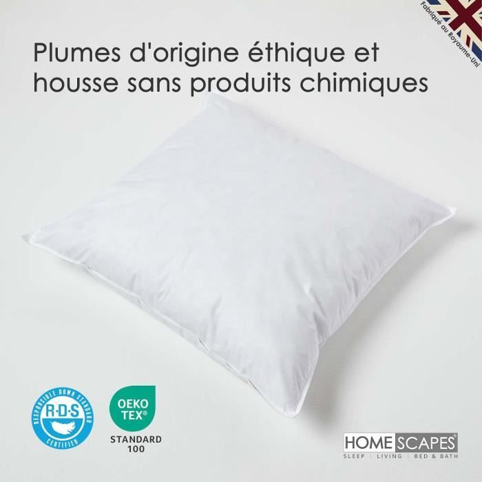 Coussin De Garnissage Madura 40x60 Cm – Blanc, 100% Polypropylène, Recyclable, Pour Housse Rectangulaire