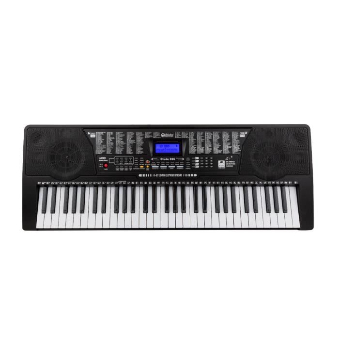 Piano numérique - SCHUBERT - Etude 225 - 61 touches lumineuses - 255 instruments - Enregistrement intégré - Instruments de musique