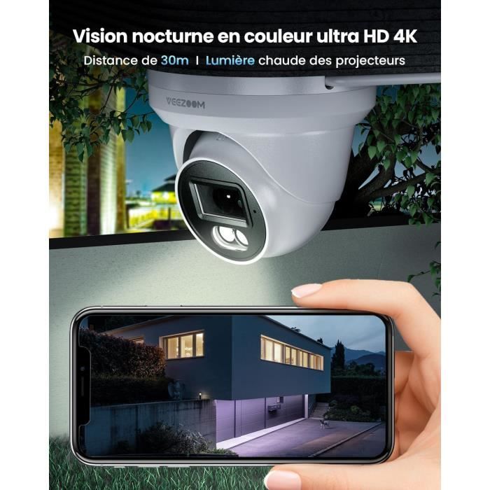 Ptz Camera Exterieur 5MP PoE IP Caméra De Surveillance Extérieure,FOV ...