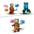 LEGO® 21180 Minecraft Le Combat Des Gardiens, Set Aventure Sous-Marine, Jouet de Construction Enfants +8 ans et Figurines Mobs-3