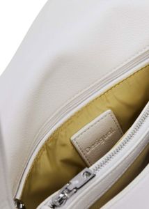 Sac De Sport Desigual Oriental Shoulder Bag Blanc Floral - 100% Polyester, Neuf Avec étiquettes