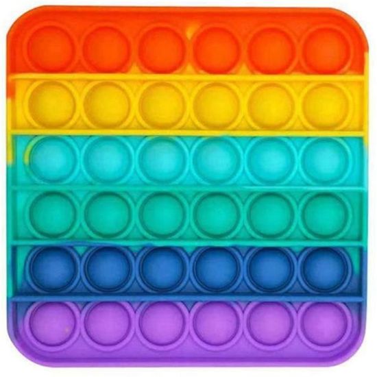 Pincez sensorielle Jouet Silicone Push Pop Bubble Fidget Jouets Sensoriels à Presser pour Les Enfants Adultes Et Les Personnes Âgées Le Noir Simple Dimple Fidget Toy Bracelet Jouet TIK Tok
