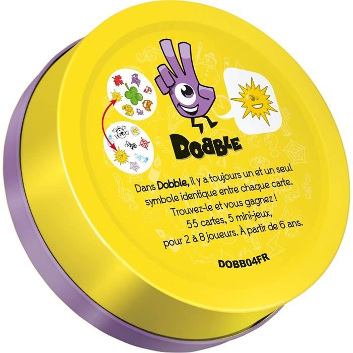 Dobble Classique Gioco Di Carte In Scatola Metallica Francese 2-8 Giocatori 6+ Anni